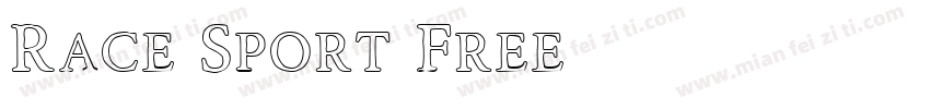 Race Sport Free字体转换